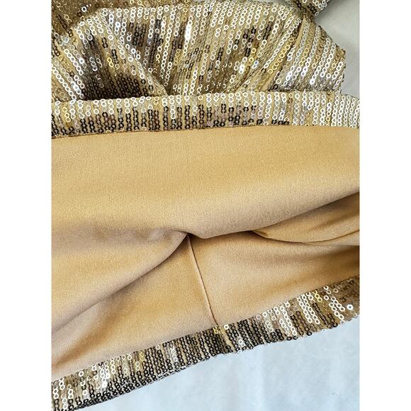 As u Wish Gold Sequin bodycon dress size small - Picture 6 of 9